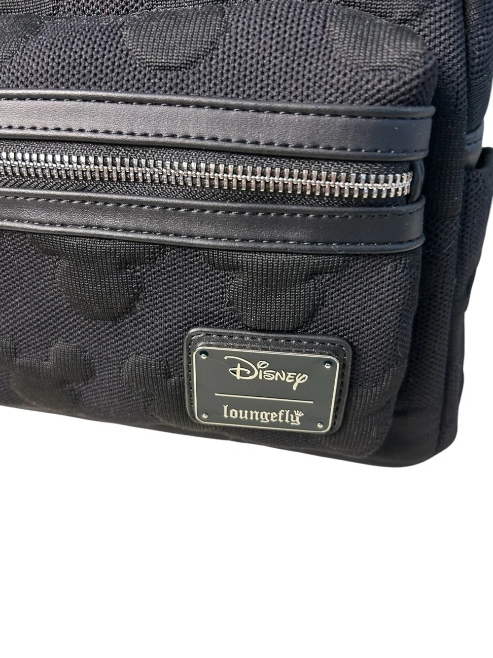 Loungefly Black Embossed Mickey Mini Backpack